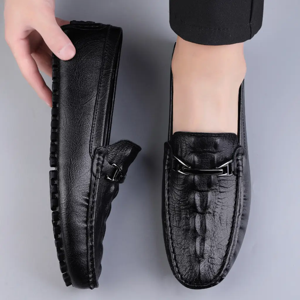 mocassim masculina preto